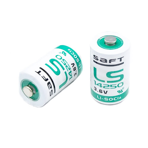 batterijen voor mustecHD dynamometer (2 x Saft type LS14250, 3,6 V Lithium , 1/2 AA Batterijen)